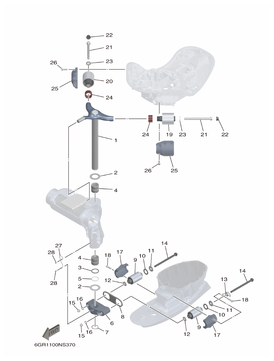 Yamaha XF425NSA2, XF425NSA7 BRACKET 3 parts diagram